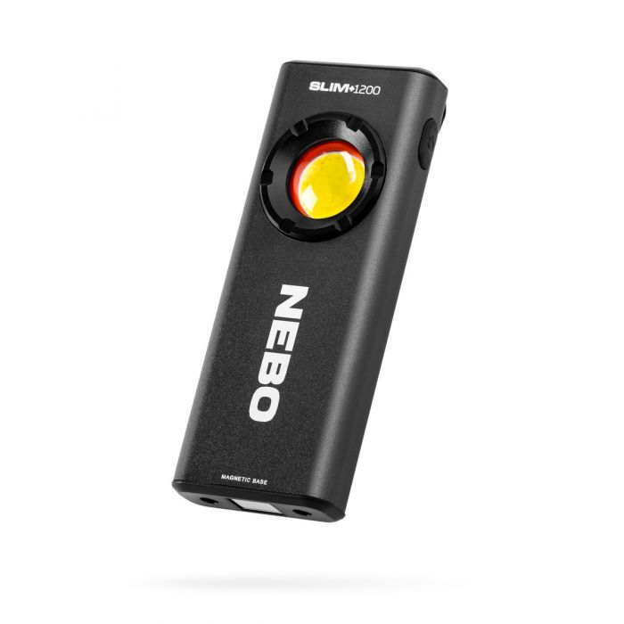 Nebo SLIM+ 1200 Lumen Powerful Rechargeable Pocket Light with Laser Pointer  and Power Bank